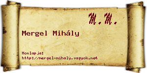 Mergel Mihály névjegykártya