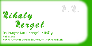 mihaly mergel business card